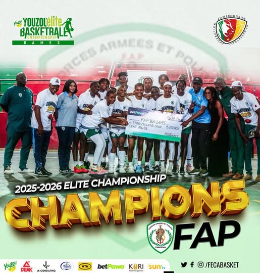 Les FAP Dames Basketball couronnées championnes du Cameroun