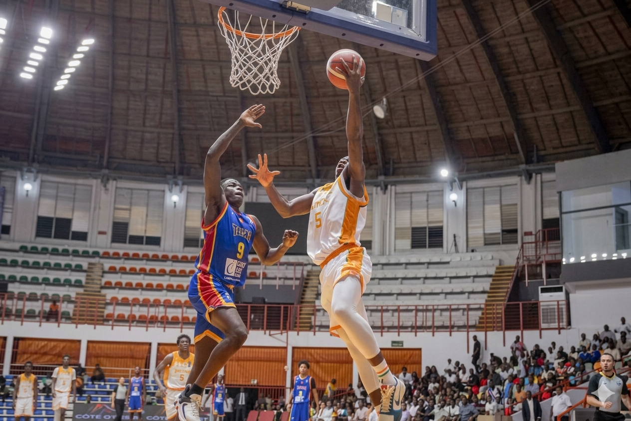 AfroBasket U18 2026 : Les Éléphanteaux écrasent le Tchad (104 - 51) et lancent parfaitement leur tournoi